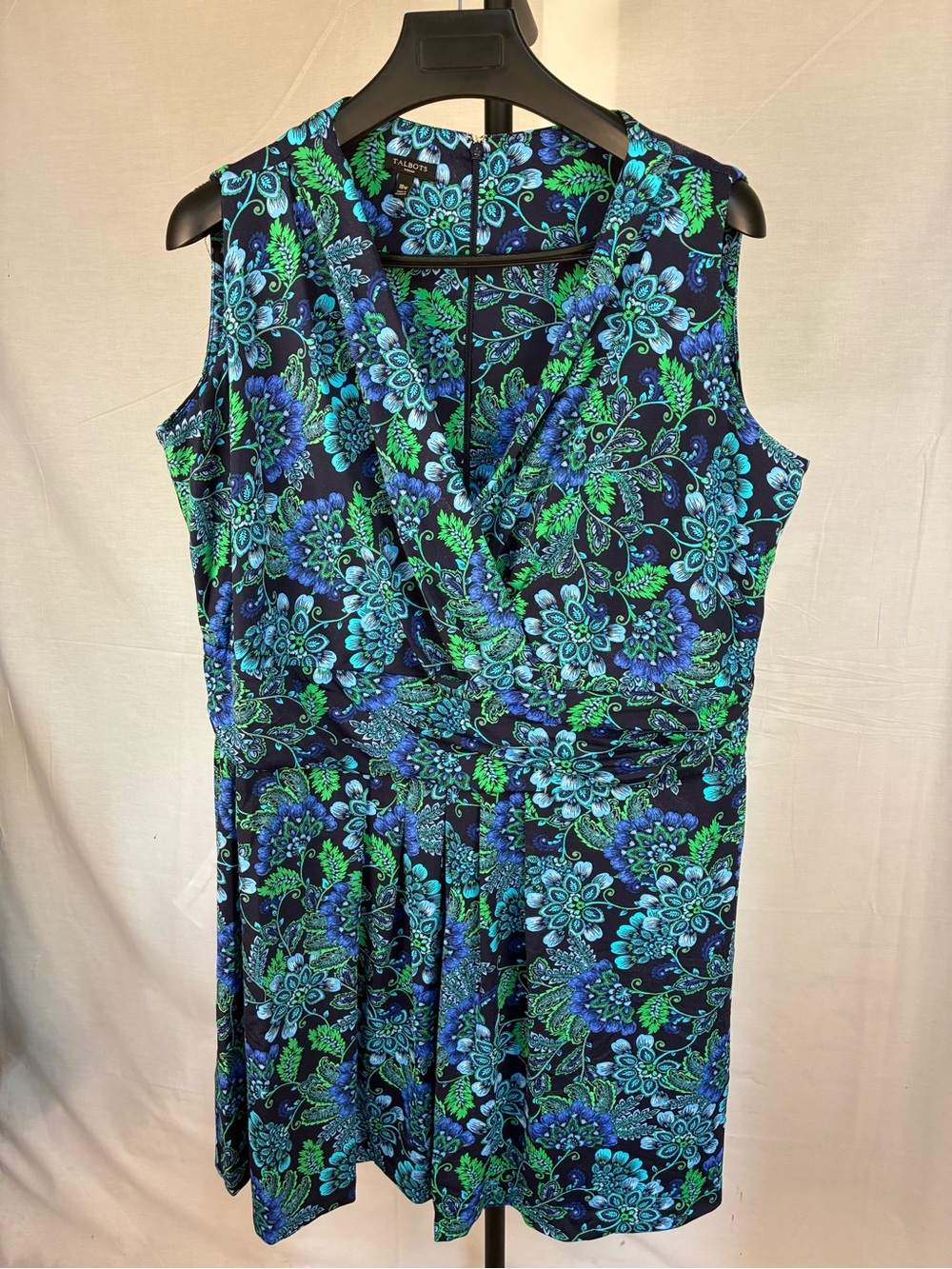 Talbots Gorgeous Sleeveless Faux Wrap Dress 18W